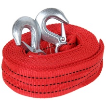 Трос буксировочный ленточный 10 т - 5 м - 2 крюка