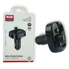 FM-Модулятор Bluetooth + 2 USB выхода на зарядку 3.1 A BCC02, цвет черный