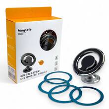 Телефонный держатель на панель, магнитный матовый серебристый