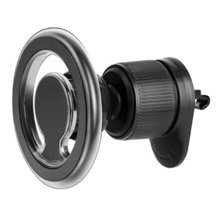 Телефонный держатель в воздуховод, магнитный матовый серебристый