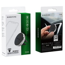 Телефонный держатель магнитный, на дефлектор, цвет черный