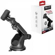 Телефонный держатель CX-012 телескопический, магнитный с присоской, цвет черный