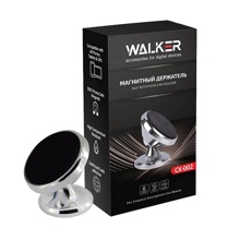 Телефонный держатель CX-002 магнитный, на панель, круглый, цвет серебрянный