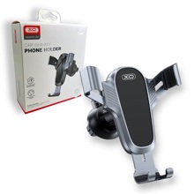 Телефонный держатель в воздуховод с зажимом, цвет черный