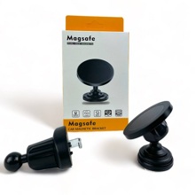 Телефонный держатель на панель, магнит 55мм, на ножке, поворот на 360 градусов, цвет черный