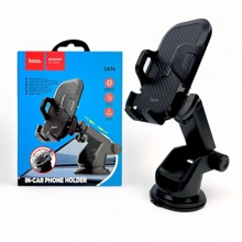 Телефонный держатель CA76 телескопический на присоске, цвет черный