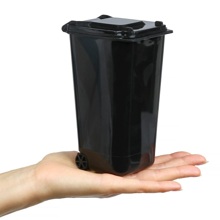 Контейнер для мусора автомобильный, 8*10*15,5 см, цвет черный