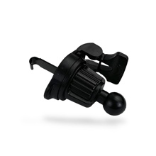 Крепление для автодержателя в воздуховод с упором и ножкой, цвет черный