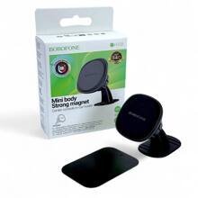 Телефонный держатель на панели, магнитный, цвет черный