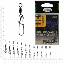 Вертлюг с карабином Американка №2 (5шт)