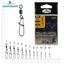 Вертлюг с карабином Американка №3 (6шт)