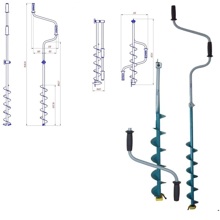 Ледобур лр-100д левое вращение