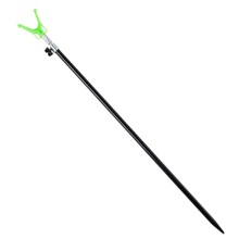 Подставка под удилище металлическая черная с выкручивающейся рогат. 1,5м