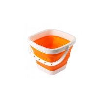 Ведро квадратное складное 30*17*24 10л оранжевое