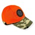 Бейсболка сигнал с откидным оранжевым верхом, ткань смесовая, цвет камуфляж Бейсболка сигнал с откидным оранжевым верхом, ткань смесовая, цвет камуфляж