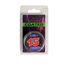 Поводковый мат-ал карповый в оплетке 20 м 15 LBS темный