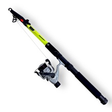 Спиннинг телескопический Delta в сборе (100-200u) композит, 3 метра с катушкой поплавком с леской