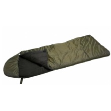 Спальный мешок с капюшоном термофайбер Полевой, следопыт, comfortpius до -10 градусов, 190+35*90*10, 3х слойный цвет черный/сер/хаки