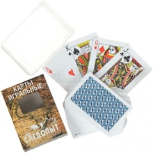 Карты игральные, влагостойкие, пластик, 54шт