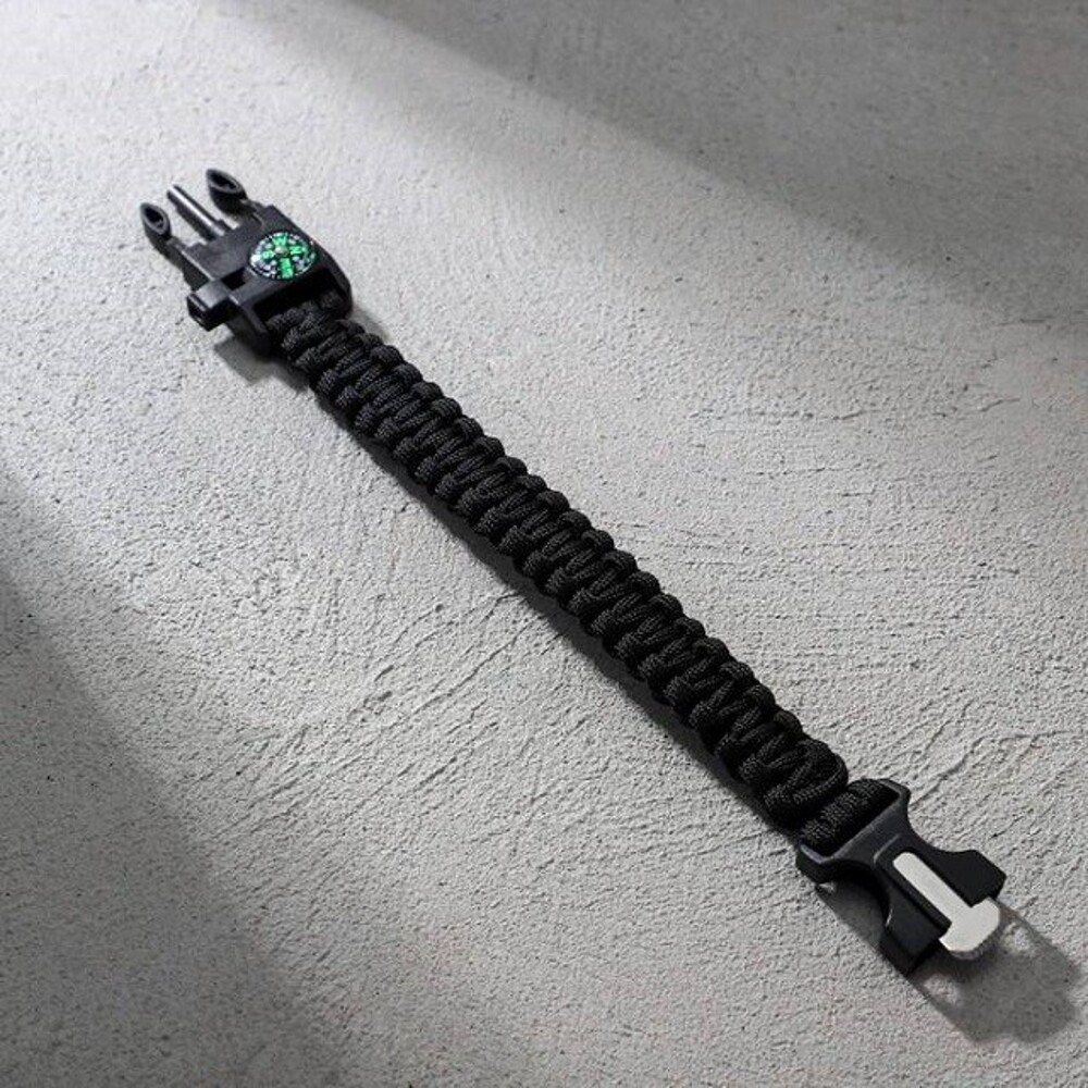 Браслет для выживания 5 в 1, 25,5 см * 2,5 см Браслет для выживания 5 в 1, 25,5 см * 2,5 см