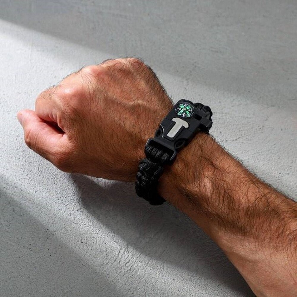 Браслет для выживания 5 в 1, 25,5 см * 2,5 см Браслет для выживания 5 в 1, 25,5 см * 2,5 см