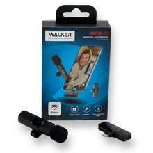 Беспроводной микрофон WRM-51, петличный, Lightning, цвет черный