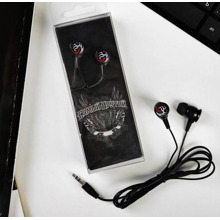 Наушники самый крутой проводные вакуумные AUX 3,5 мм, цвет черный