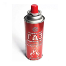 Газ всесезонный для портативных газовых приборов 400 мл, 520 см3, 220г, цанг.