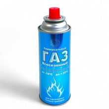 Газ всесезонный для портативных газовых приборов 400 мл, 520 см3, 220г, цанг.