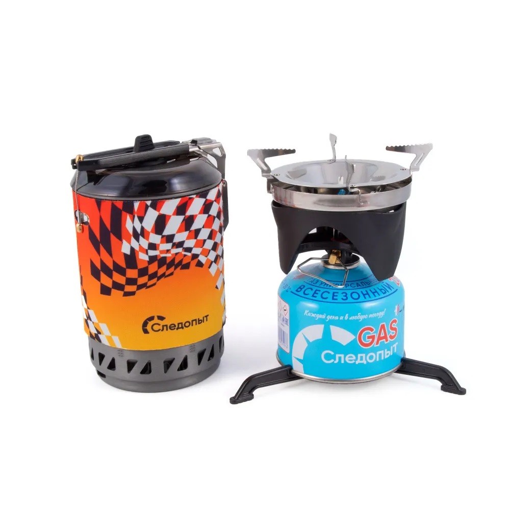 Плита газовая, портативная c переходником для посуды Плита газовая, портативная c переходником для посуды