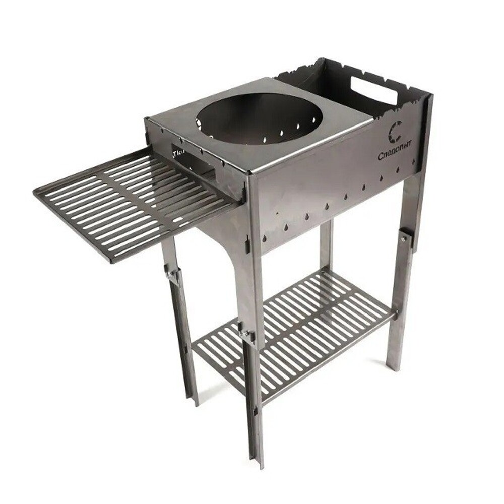 Мангал походный, складной со столиком и подставкой под казан, толщина 2мм, 718*310*752, в сумке Мангал походный, складной со столиком и подставкой под казан, толщина 2мм, 718*310*752, в сумке