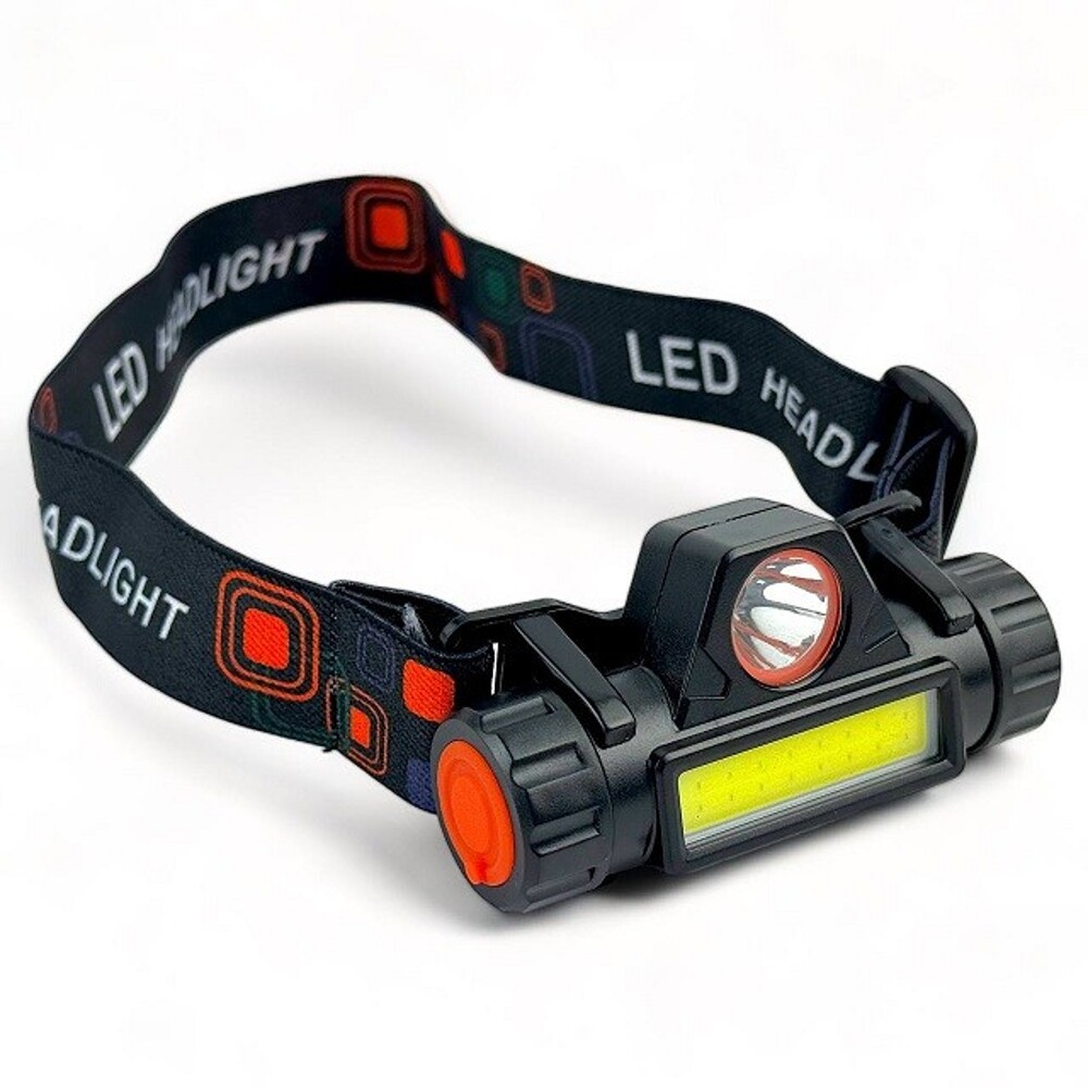 Фонарь налобный аккумуляторный с магнитом. LED+COB с зарядным устройством Фонарь налобный аккумуляторный с магнитом. LED+COB с зарядным устройством