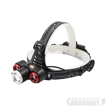 Фонарь налобный сибирский - смит, 3L, zoom, акк. 220В