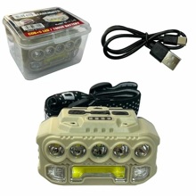 Фонарь налобный аккумуляторный jw-817 с датчиком движения