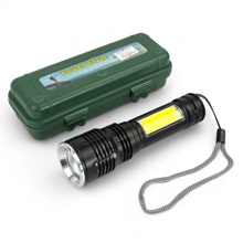 Фонарь ручной аккумуляторный в пластиковом кейсе CF06 T6-COB-1200mah