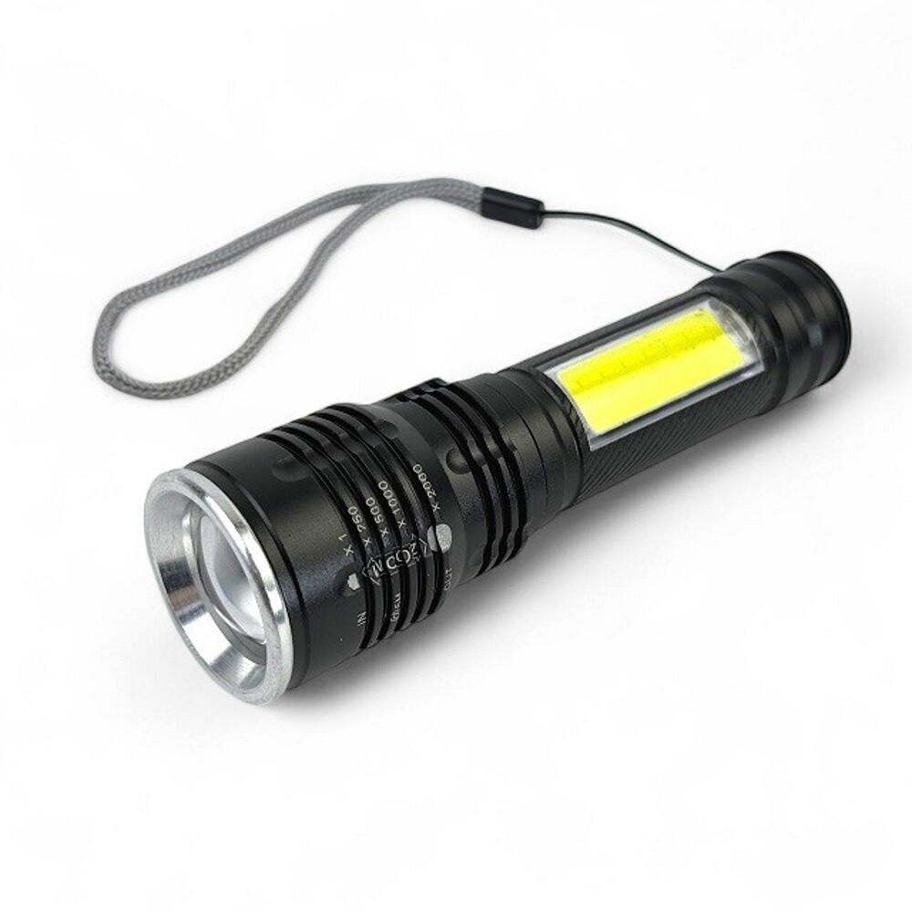 Фонарь ручной аккумуляторный в пластиковом кейсе CF06 T6-COB-1200mah Фонарь ручной аккумуляторный в пластиковом кейсе CF06 T6-COB-1200mah