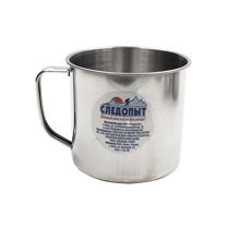 Кружка нержавеющая. d 10 см, 500 мл