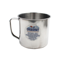 Кружка нержавеющая, d 7 см, 200 мл