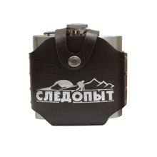 Фляжка Freezly в кожаном чехле 200 мл