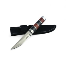 Нож охотничий бродди 15 см, клинок 80мм/2,9мм, деревянная рукоятка