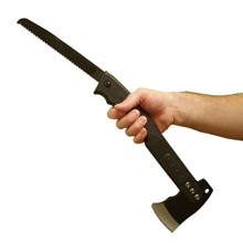 Топор туристический 310*114*71 мм, вес 775 г, с пилой, огнивой и свистком в чехле