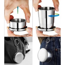 Стакан складной с карабином Красная звезда, 150 мл, ф-5см