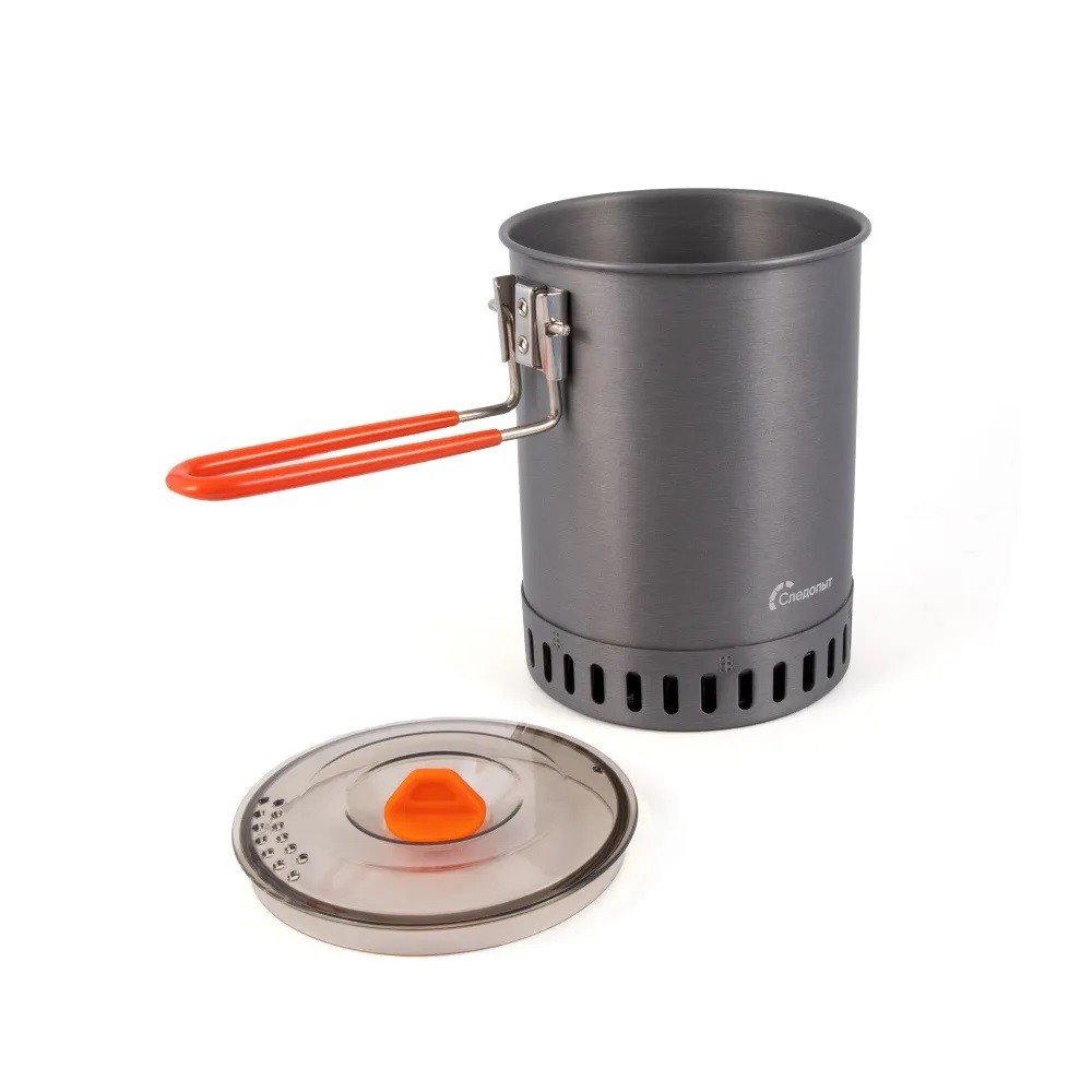 Кастрюля походная с радиатором 1 л, с анодир покрытием/24 Кастрюля походная с радиатором 1 л, с анодир покрытием/24