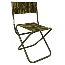 Стул туристический складной со спинкой, маленький, размер 320*340*580 мм, труба сталь 16*1 мм (цвет камыш)