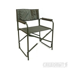 Кресло складное 585*450*825 мм, с карманом на подлокотнике, алюминий, хаки