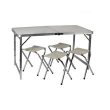 Набор стол алюминиевый складной (600 * 1200) + 4 стула