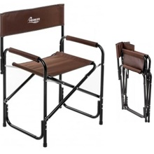 Стул кресло директорское труба d22, цвет коричневый