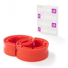 Автобаффер DRIVE для ваз-2108, d 100-120 мм, полиуретан, красный (к-т.2шт.)