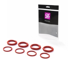 Кольцо уплотнительное колодца свечногоDRIVE для ваз-2112 силикон красный (к-т. 8 шт.)