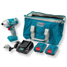 Винтоверт ударный аккумуляторный, 2 акб, зарядное, в сумке